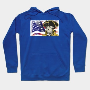 American Flag & President George Washington Hoodie